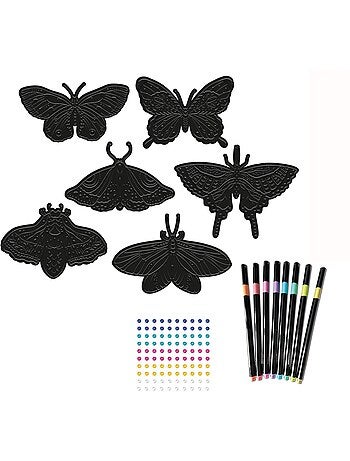 Feutres métallisés Papillons flamboyants