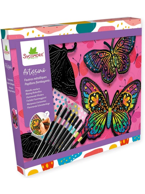 Feutres métallisés Papillons flamboyants - Kiabi
