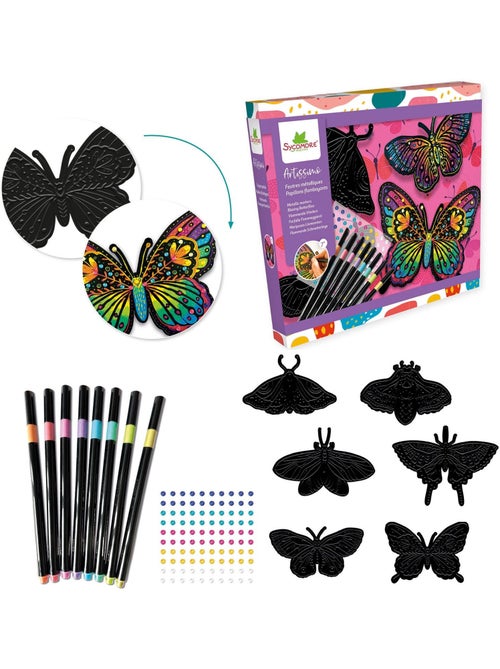 Feutres métallisés Papillons flamboyants - Kiabi