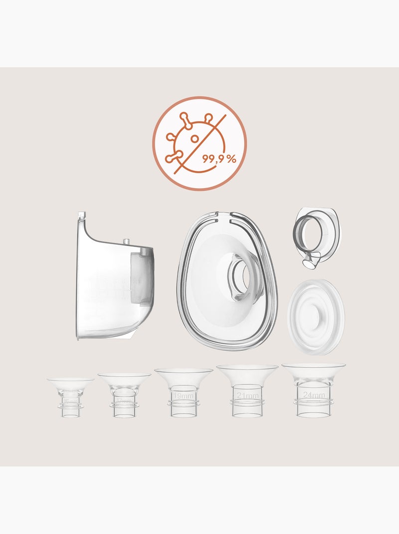Fidi Free Lumi Spare Set Bleu ciel/Gris/Blanc perle/Transparent - Kiabi