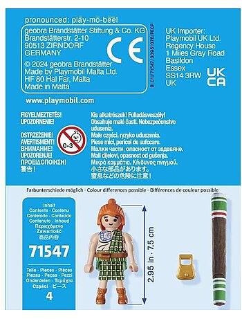 Figurine - Astérix Mac Oloch avec accessoires - PLAYMOBIL Astérix