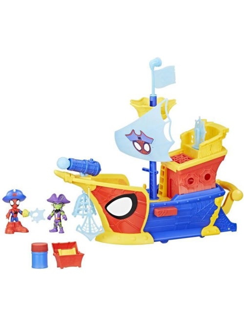 Figurine - bateau pirates bulles et toiles water-webs - hasbro marvel spidey - Kiabi