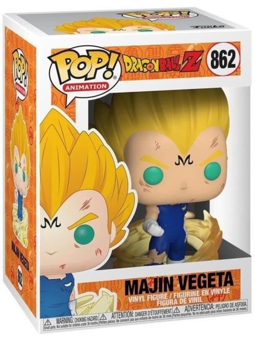Figurine - FUNKO POP - Animation Dragon Ball Z - Majin Vegeta - 862 - Kiabi