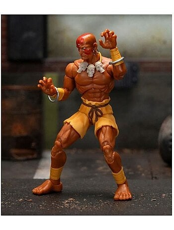 Figurine - jada toys - dhalsim - articulée - 15 cm - accessoires interchangeables