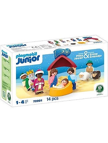 Figurine - Junior La crèche de Noël 72001, 14 pièces - PLAYMOBIL