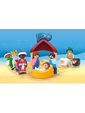 Figurine - Junior La crèche de Noël 72001, 14 pièces - PLAYMOBIL