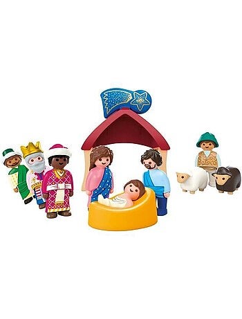 Figurine - Junior La crèche de Noël 72001, 14 pièces - PLAYMOBIL