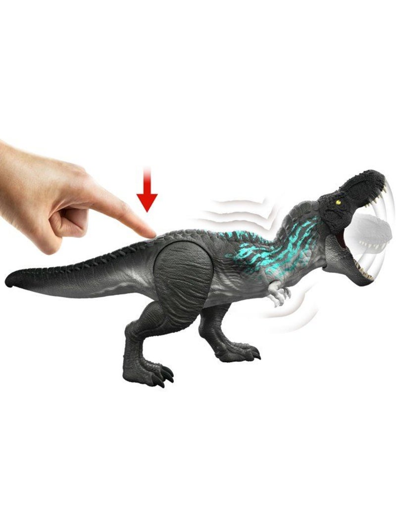 Figurine - jurassic world mattel - t-rex - activation attaque - effets dynamiques Noir - Kiabi