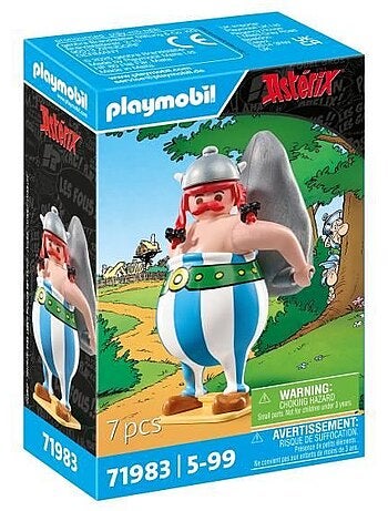 Figurine - Obélix avec ménhir et accessoires - PLAYMOBIL, Astérix