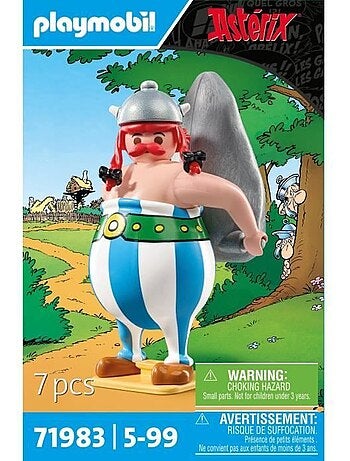 Figurine - Obélix avec ménhir et accessoires - PLAYMOBIL, Astérix