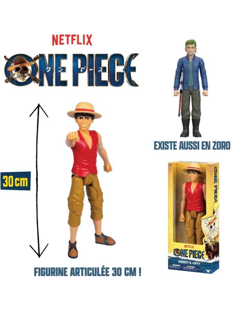 Figurine - one piece - luffy - 30 cm - articulée - netflix Jaune - Kiabi