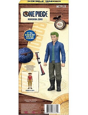 Figurine - one piece - zoro - 30 cm - articulée - netflix
