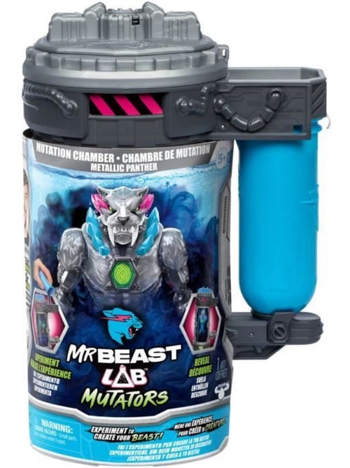 Figurine - panthère metallic mutators chambre de mutation - moose toys mrbeast lab - Kiabi