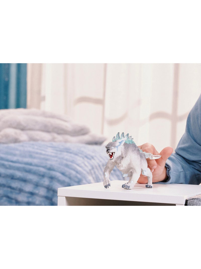 Figurine - schleich - 70856 - lynx de glace - eldrador creatures - dès 4 ans - peinte à la main Gris - Kiabi