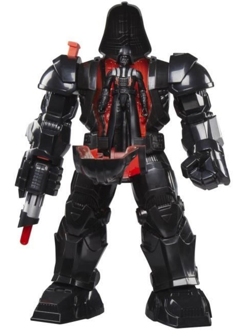 Figurine 10 cm + armure mécanique 28 cm dark vador - hasbro star wars Noir - Kiabi