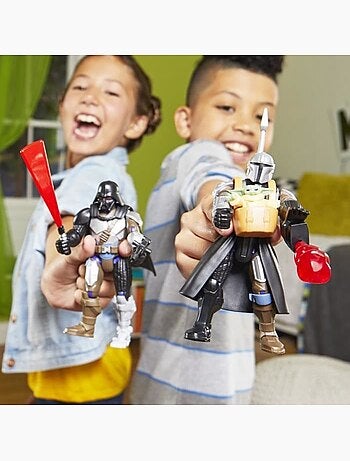 Figurine 12 cm - mandalorien & grogu deluxe mixmashers - hasbro star wars