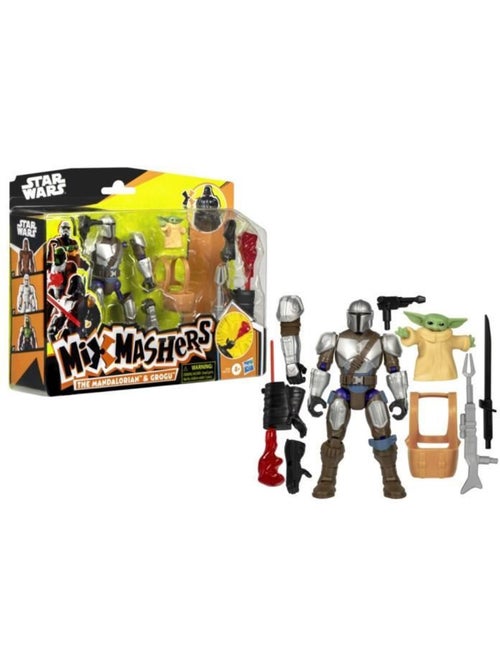Figurine 12 cm - mandalorien & grogu deluxe mixmashers - hasbro star wars - Kiabi