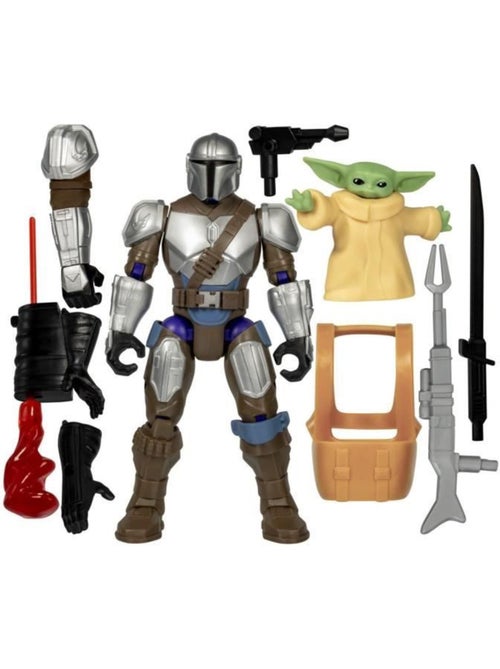 Figurine 12 cm - mandalorien & grogu deluxe mixmashers - hasbro star wars - Kiabi