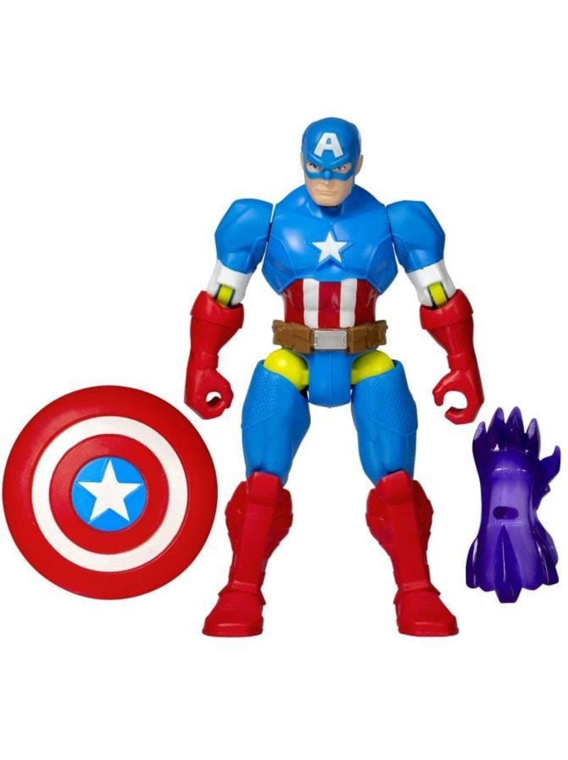 Figurine 12 cm personnalisable à combiner - hasbro mixmashers marvel avengers Bleu - Kiabi