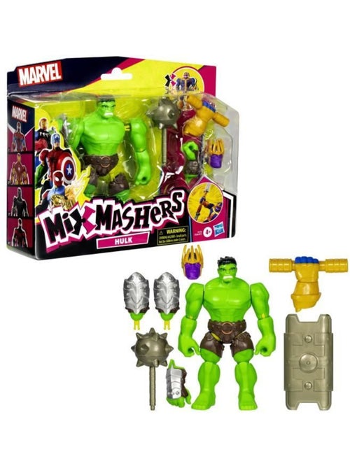Figurine 12 cm personnalisable à combiner - mixmashers hulk deluxe, hasbro - Kiabi
