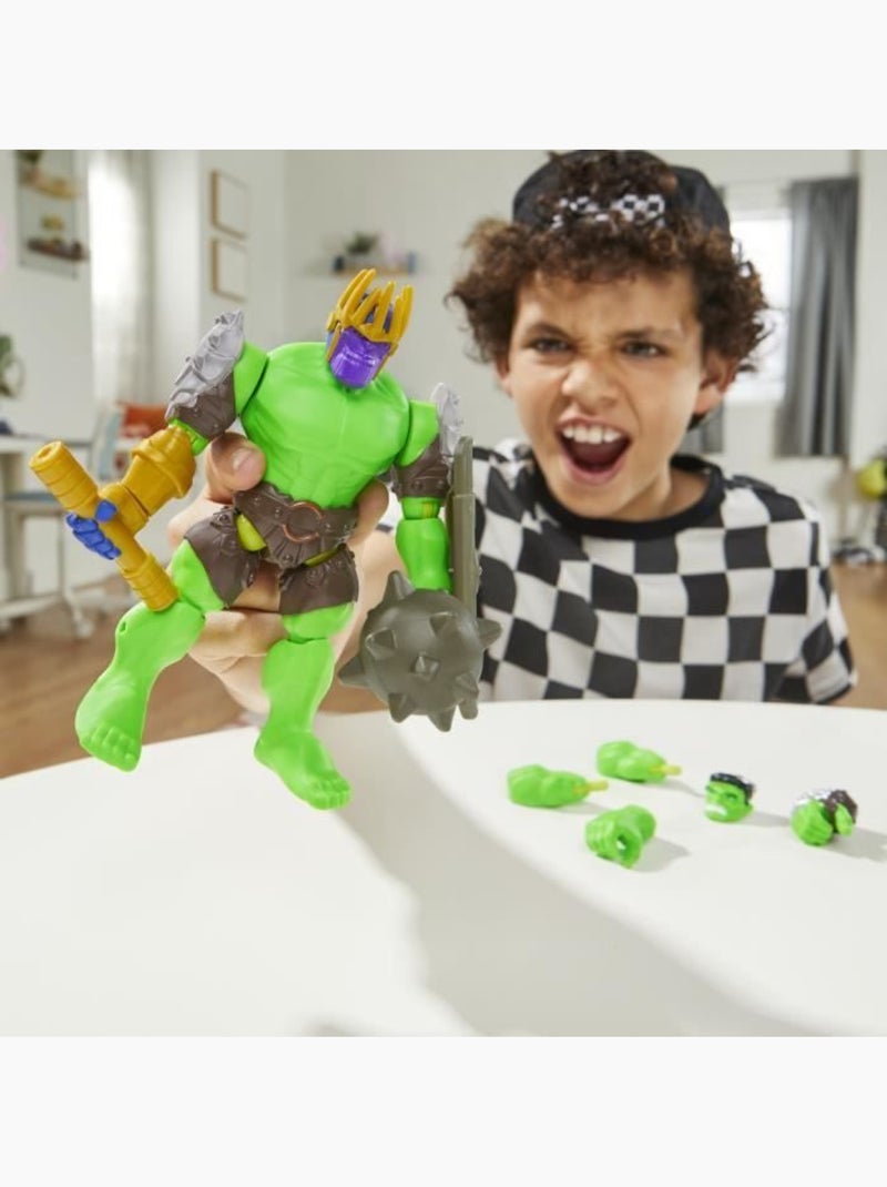 Figurine 12 cm personnalisable à combiner - mixmashers hulk deluxe, hasbro Vert - Kiabi