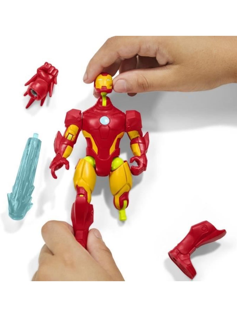Figurine 12 cm personnalisable iron man - hasbro, marvel avengers Blanc - Kiabi