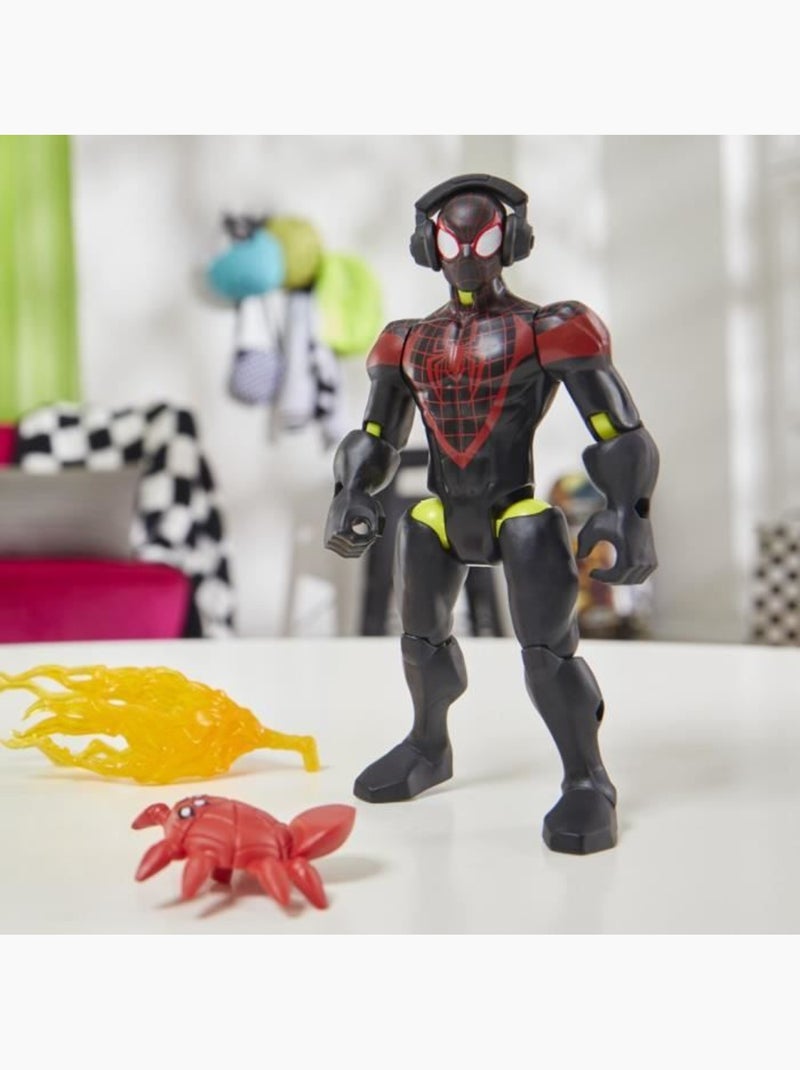 Figurine 12 cm personnalisable miles morales - hasbro, marvel spiderman Noir - Kiabi