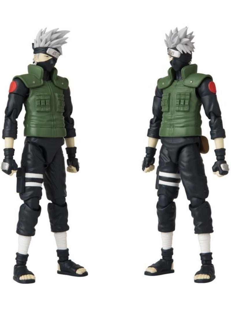 Figurine 17 cm articulée - Kakashi Hatake - BANDAI, Naruto Shippuden Noir - Kiabi