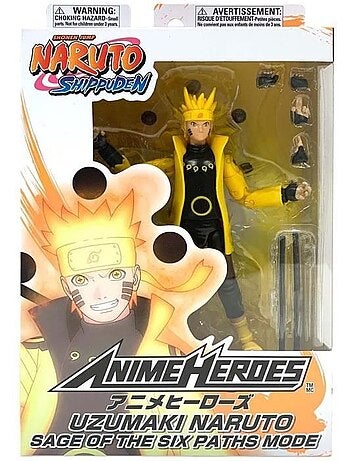 Figurine 17 cm articulée - Naruto mode Sage des Six Chemins - BANDAI