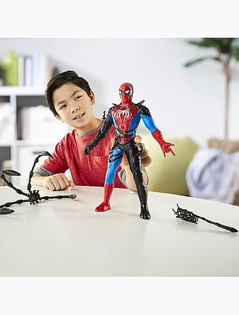 Figurine 28 cm - métamorphose liquide avec 6 accessoires - hasbro spider-man