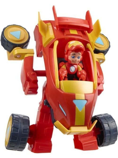 Figurine 7,5 cm - armure mecha + véhicule 2-en-1 - hasbro marvel - Kiabi