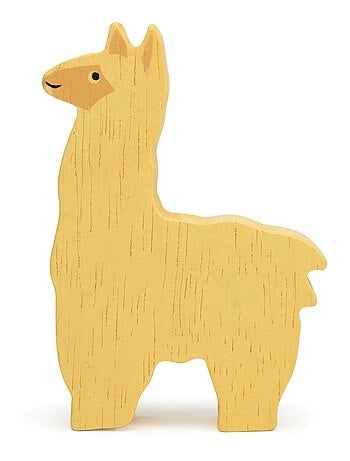 Figurine Alpaga en bois