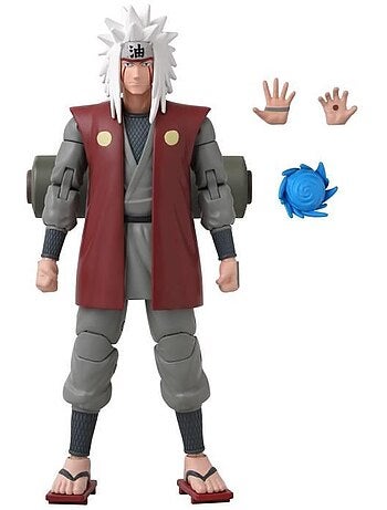 Figurine anime heroes - bandai - naruto shippuden - jiraya - 17 cm
