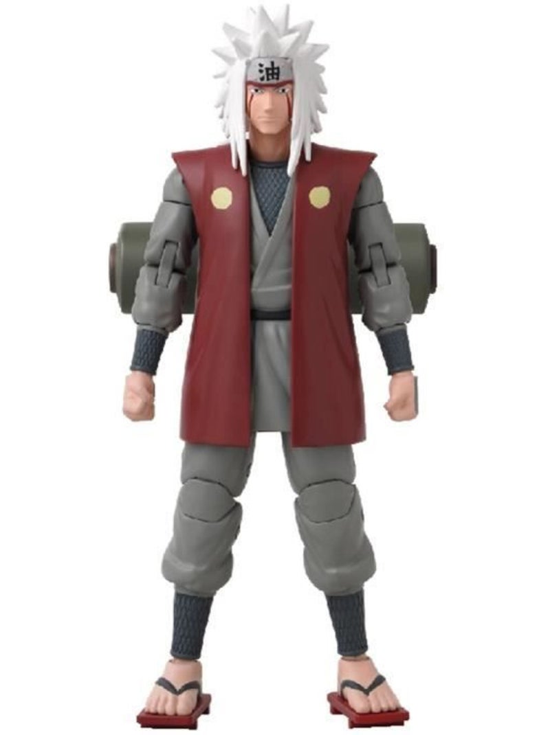 Figurine anime heroes - bandai - naruto shippuden - jiraya - 17 cm Gris - Kiabi