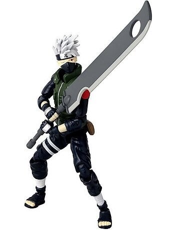 Figurine anime heroes - bandai - naruto shippuden - kakashi hatake (fourth great ninja war) - 17 cm