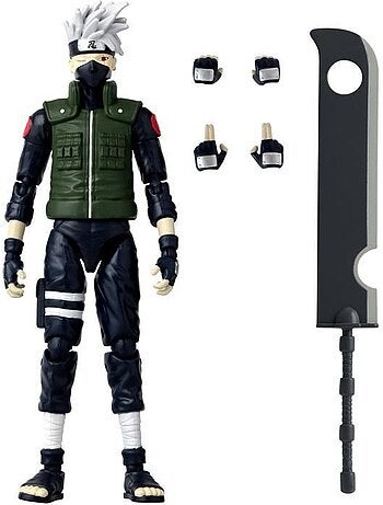 Figurine anime heroes - bandai - naruto shippuden - kakashi hatake (fourth great ninja war) - 17 cm