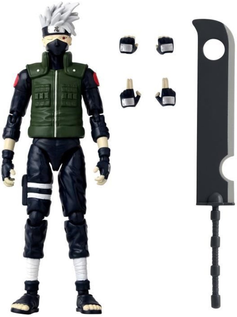 Figurine anime heroes - bandai - naruto shippuden - kakashi hatake (fourth great ninja war) - 17 cm Blanc - Kiabi