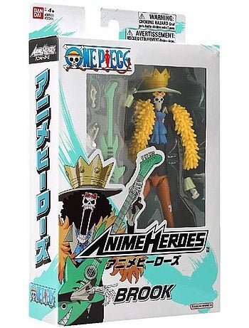 Figurine anime heroes - bandai - one piece - brook - 17 cm