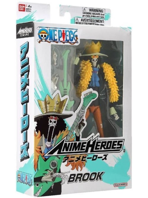 Figurine anime heroes - bandai - one piece - brook - 17 cm - Kiabi