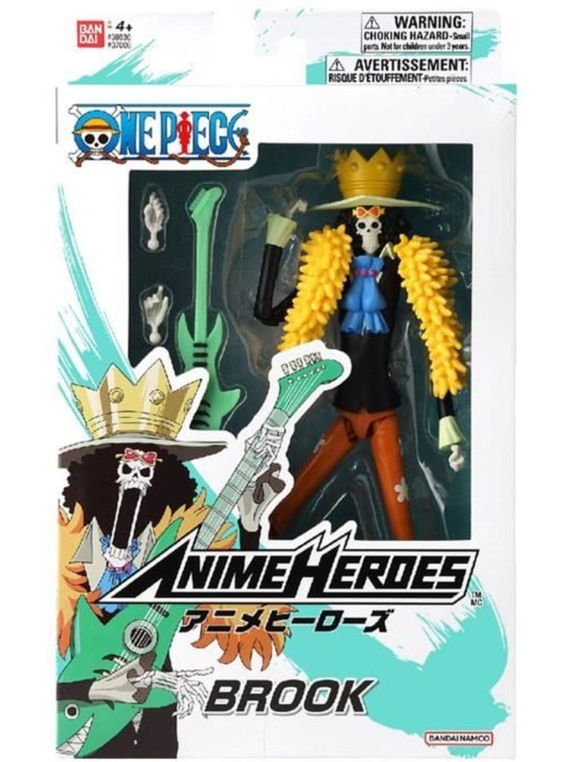 Figurine anime heroes - bandai - one piece - brook - 17 cm Blanc - Kiabi