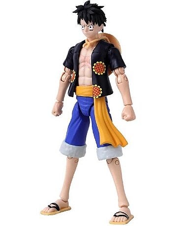 Figurine anime heroes - bandai - one piece - luffy (dressrosa) - 17 cm