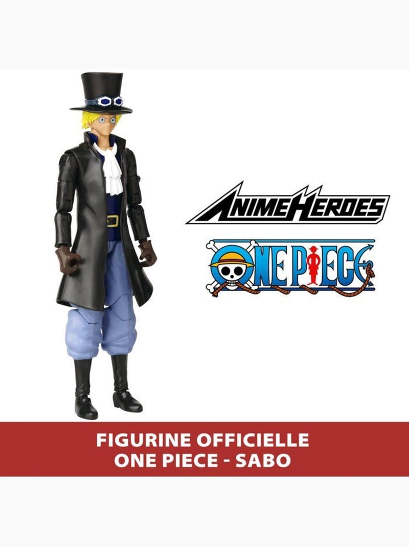 Figurine anime heroes - bandai - one piece sabo 17 cm - 16 points d'articulation Multicolore - Kiabi