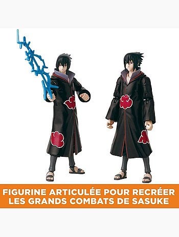 Figurine anime heroes 17 cm - bandai - naruto shippuden - sasuke taka - 36967