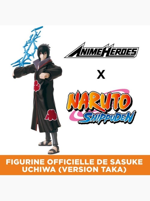 Figurine anime heroes 17 cm - bandai - naruto shippuden - sasuke taka - 36967 - Kiabi