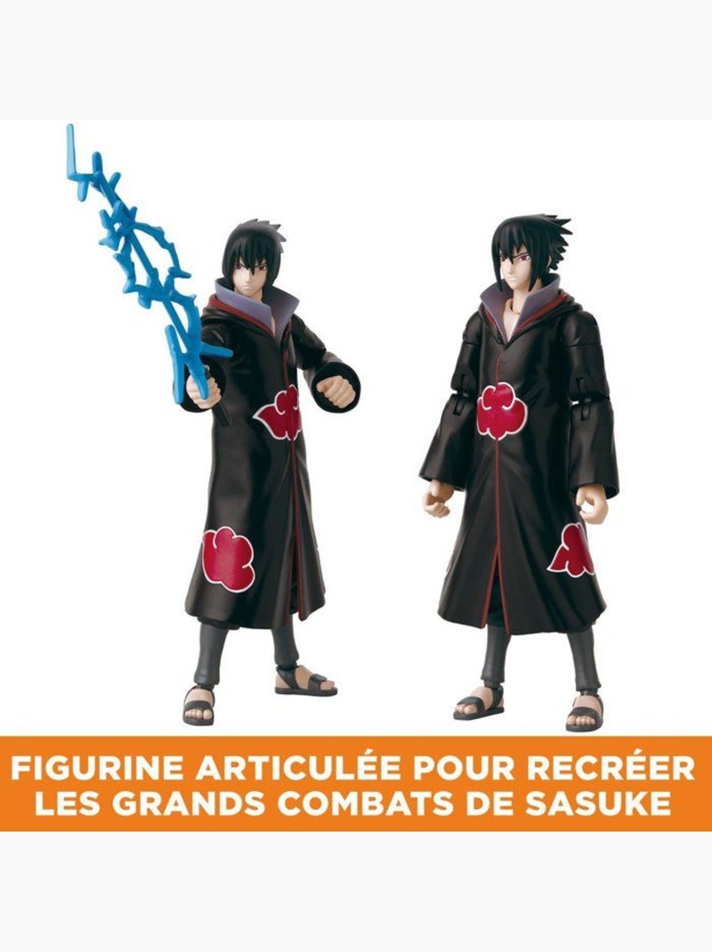 Figurine anime heroes 17 cm - bandai - naruto shippuden - sasuke taka - 36967 Noir - Kiabi