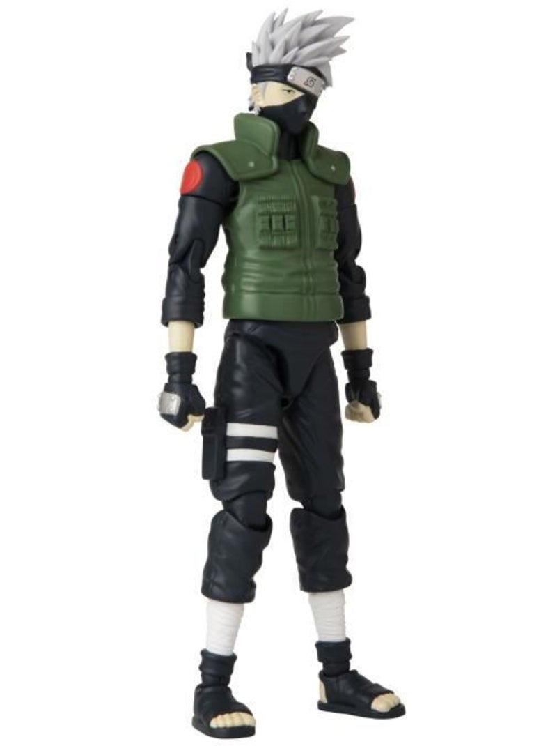 Figurine anime heroes 17 cm - kakashi hatake - naruto shippuden - bandai Noir - Kiabi