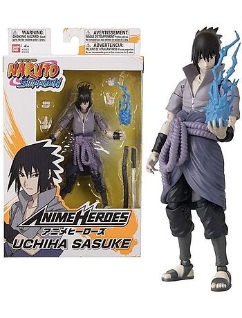 Figurine anime heroes 17 cm - sasuke uchiwa - bandai naruto shippuden