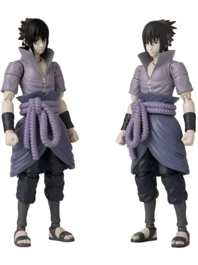 Figurine anime heroes 17 cm - sasuke uchiwa - bandai naruto shippuden Gris - Kiabi