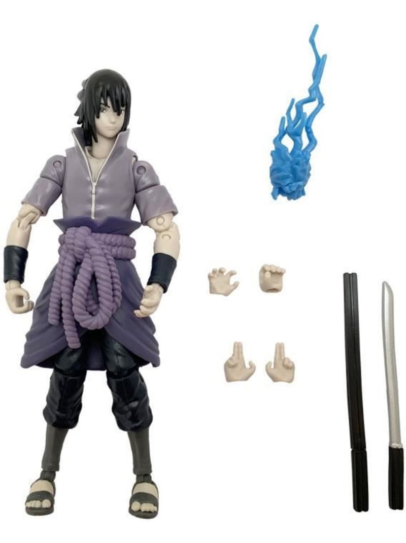 Figurine anime heroes 17 cm - sasuke uchiwa - bandai naruto shippuden Gris - Kiabi
