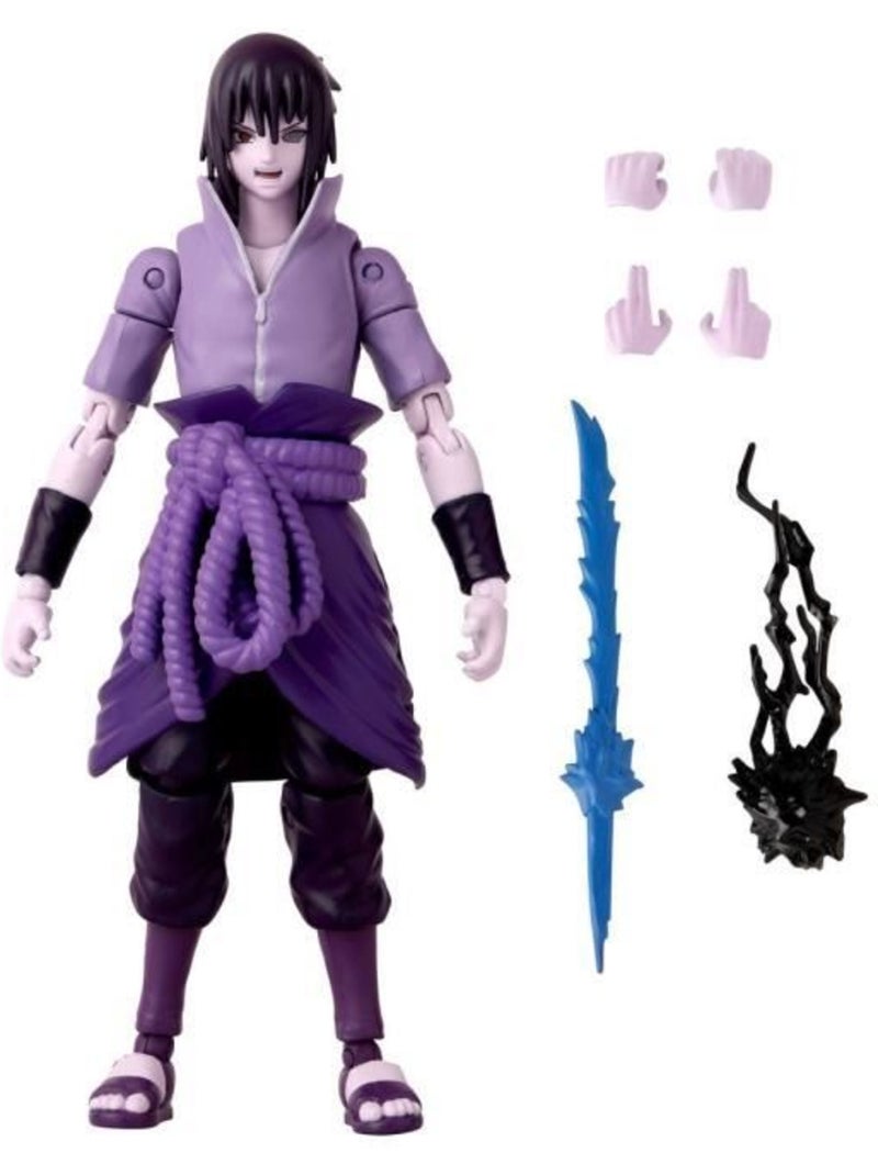 Figurine anime heroes 17 cm sasuke uchiwa rinnegan/mangekyo sharingan - bandai naruto shippuden Violet - Kiabi